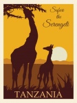 Tanzánia, Serengeti utazási poszter