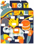 Toy sale, WPA poster,