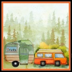 Trailer och skåpbil camping
