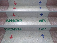 Regola delle frecce su per le scale