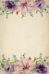 Vintage floral background paper