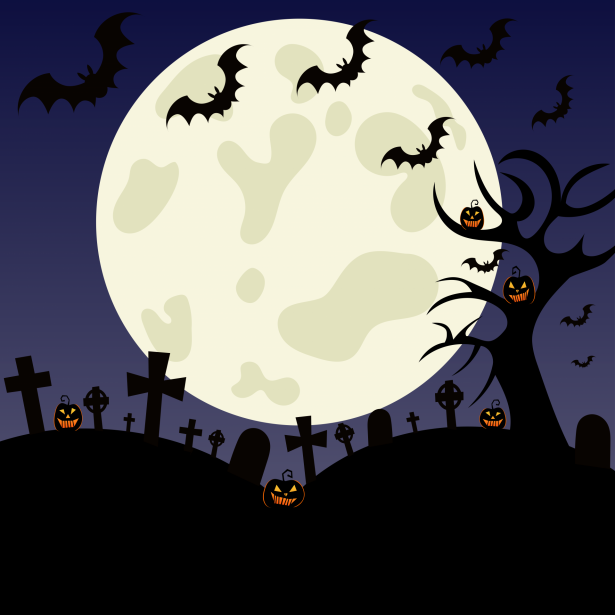 Halloween Cemetery Illustration Free Stock Photo - Public Domain Pictures