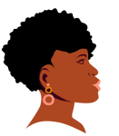 Afroamerikansk kvinna porträtt