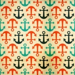 Anchor Vintage Nautical Pattern