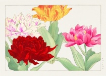 Artă vintage florală acuarelă