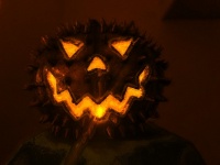 Художественный Хэллоуин Джек-фонарь