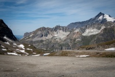 Mountain Landscape, Cyclist, Alps, Road