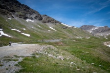 Mountain Landscape, Cyclist, Alps