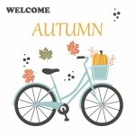 Bicycle, Pumpkin, Autumn Leaves