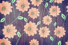 Flowers Vintage Pattern Background