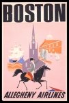 Boston Vintage Travel Poster