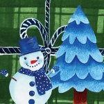 Vánoční strom a sněhulák