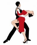 Pareja Bailando Tango Clipart