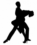 Clipart di tango di coppia che balla