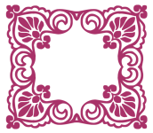 Dark Pink Decorative Frame