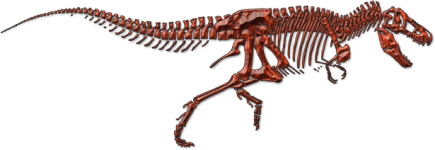 Diseño de esqueleto de dinosaurio