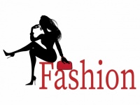 Logotipo de silhueta de moda feminina