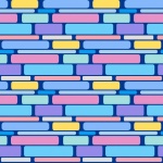 Geometric brick stripes pattern