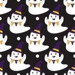 Halloween Ghost Pattern Background