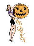 Halloween-Retro Pin-up-Girl