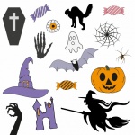 Halloween-Symbole-Clipart