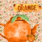Orange Theme Tea Poster