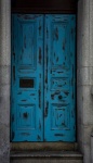 Grungy Blue Doors
