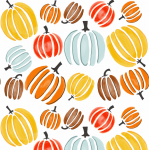 Pumpkins background illustration