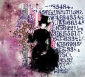 Abstract Numbers Woman Digital Art