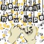 New Year Hope Hands Poster