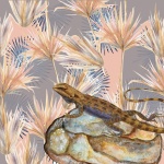 Ilustração de lagarto dos trópicos