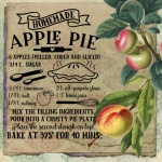 Poster della ricetta della torta di mele
