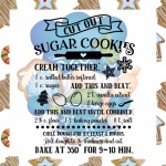 Cartaz de Receita de Biscoitos de Açúcar