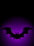Bat illustration poster