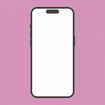 Ilustração de celular rosa
