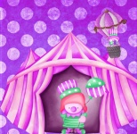 Roztomilý klaun Gnome Circus Stan