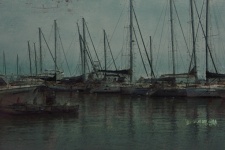 парусные лодки в гавани