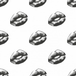Lips Woman Pattern Background