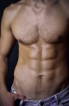 Man, torso, abs, fitness