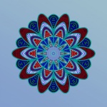 Mandala flower background pattern