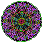 Mandala mozaikový květinový vzor