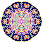 Mandala mozaikový květinový vzor