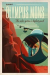 Mars-Raumfahrt-Plakat