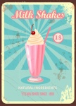 Milk Shake Vintage Poster