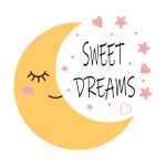 Moon, Stars, Hearts Background
