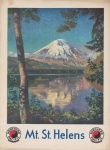 Cartaz de viagem do Monte Santa Helena
