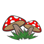 Mushrooms Cartoon Clipart