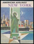 Vintages Reise-Plakat New York