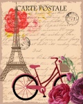 Cartão postal vintage de Paris, França