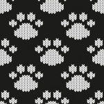 Paw Print Pattern Background